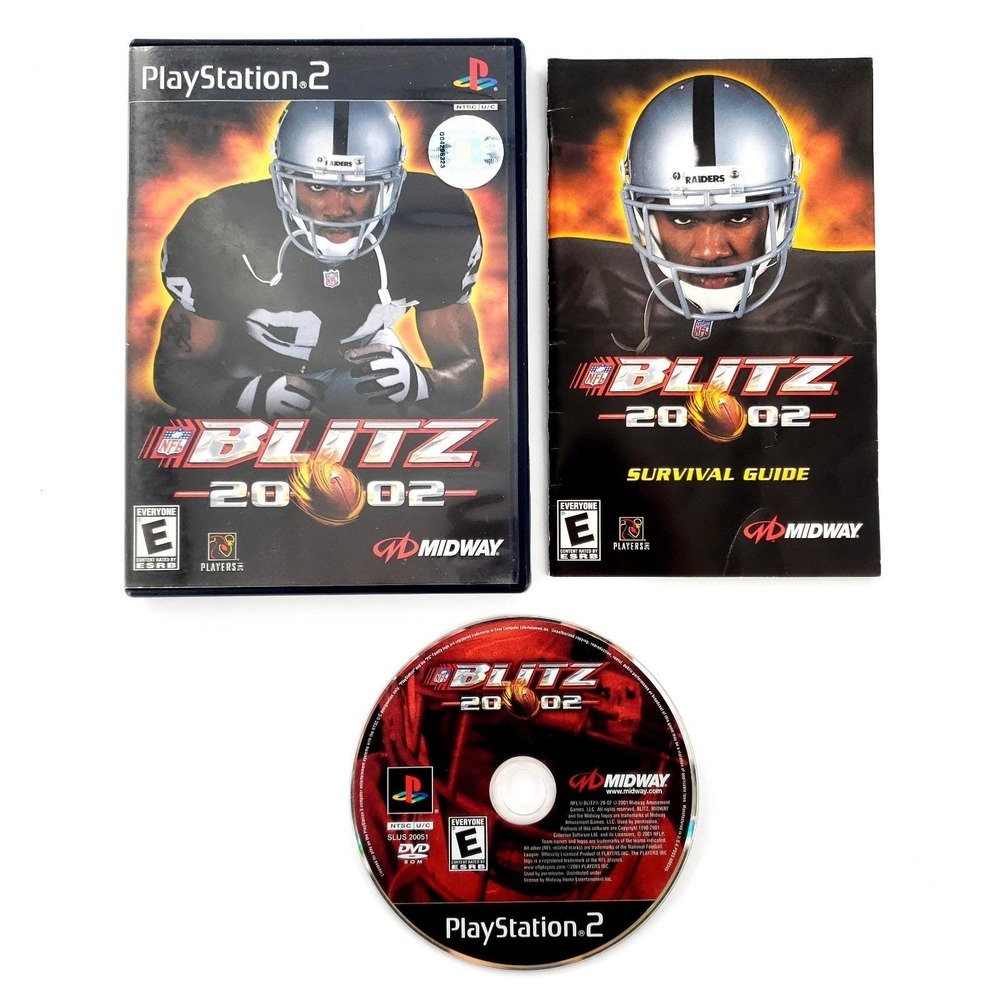 NFL Blitz 2002 (Sony PlayStation 2, 2002) Complete w/ Reg Card Tested & Works